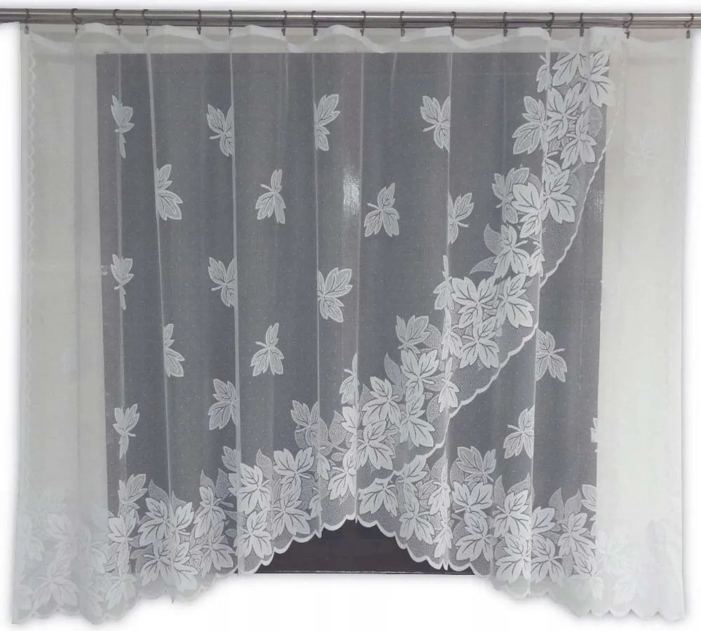 Mg Függöny 4153 Fehér ív 400X160 kész Bt lengyel