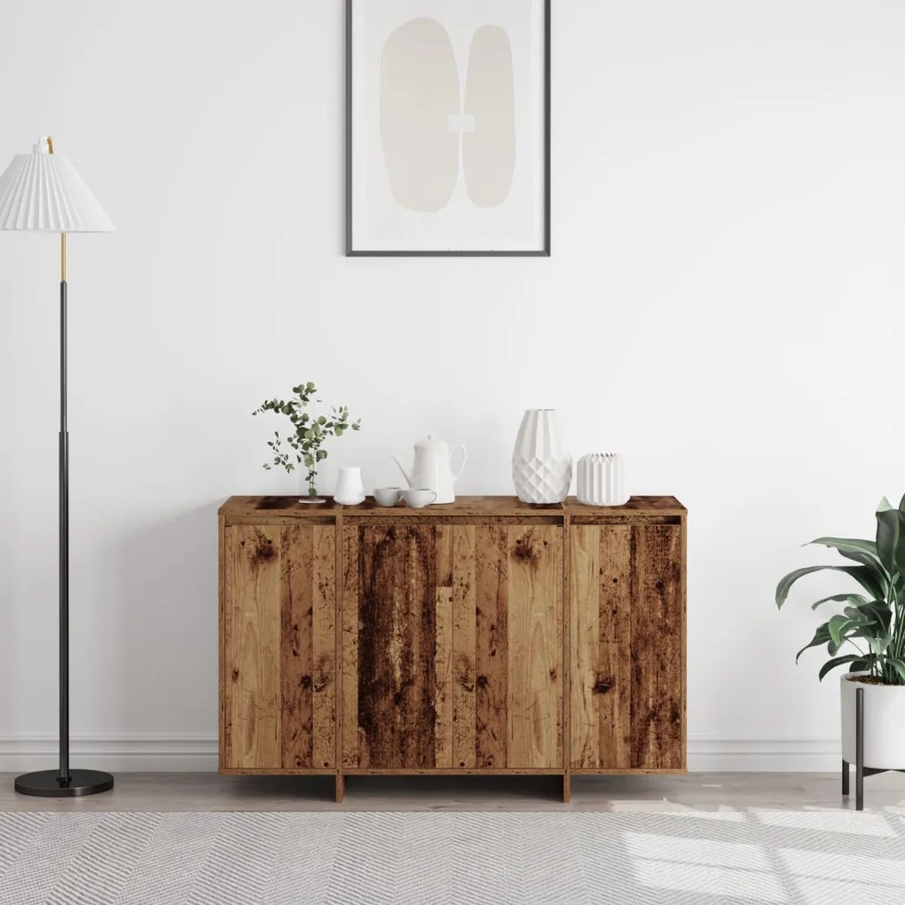 Barna büfé Régi fa Fa 120 x 41 x 75 cm Büfé Négyszögletes