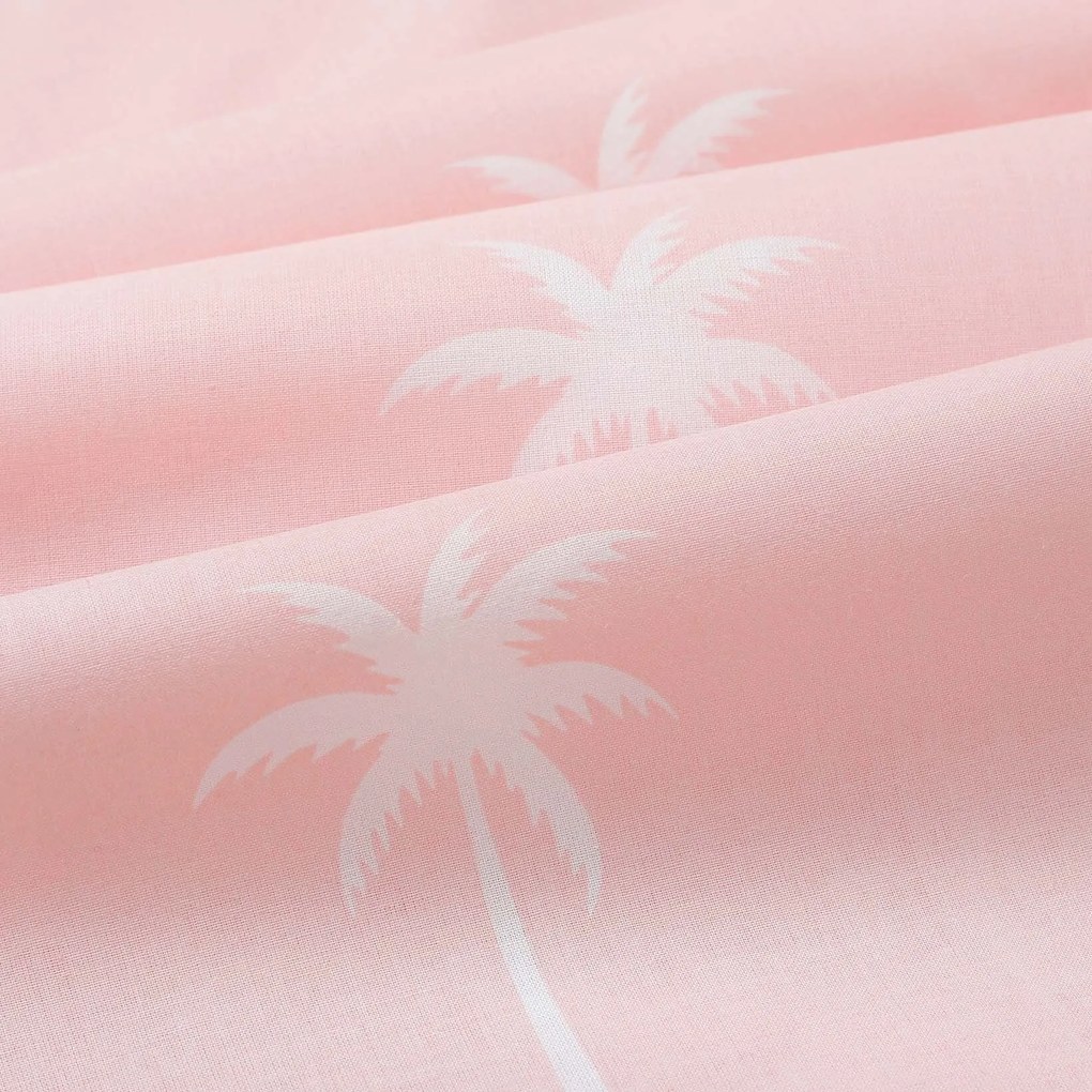 Goldea pamut reggeliző alátét - pálmák pasztell rózsaszín alapon - 2db 30 x 40 cm