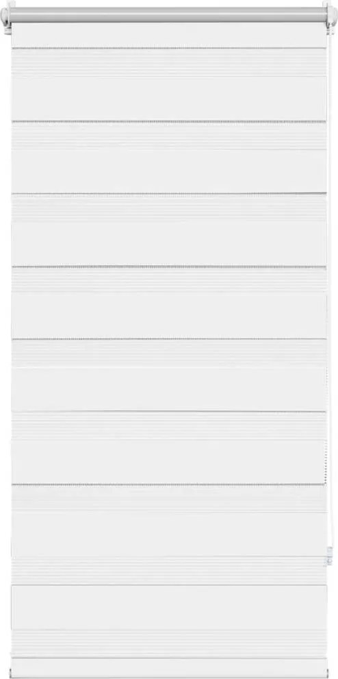 vidaXL fehér zebra roló 80,9 x 150 cm szövetszélesség 76,7 cm