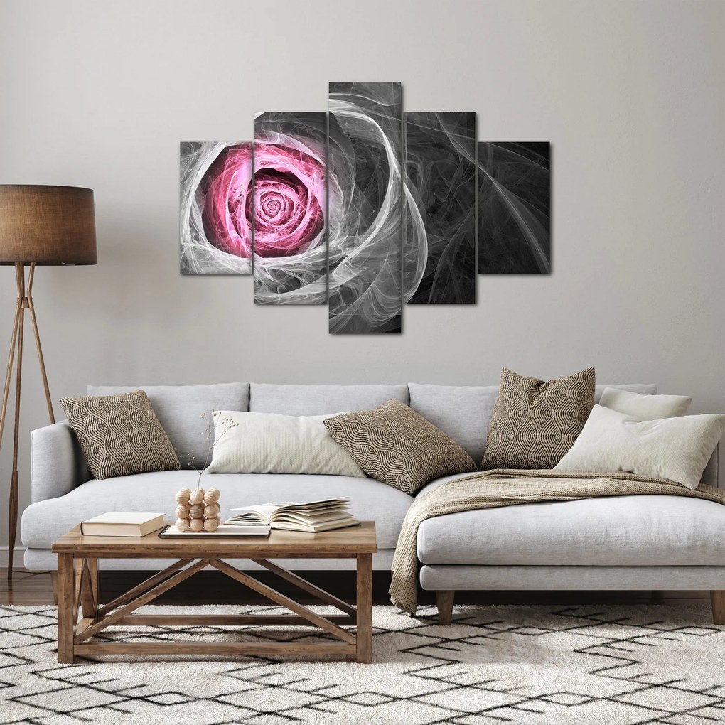 Kép - Absztrakt rózsa, fukszia (150x105 cm)
