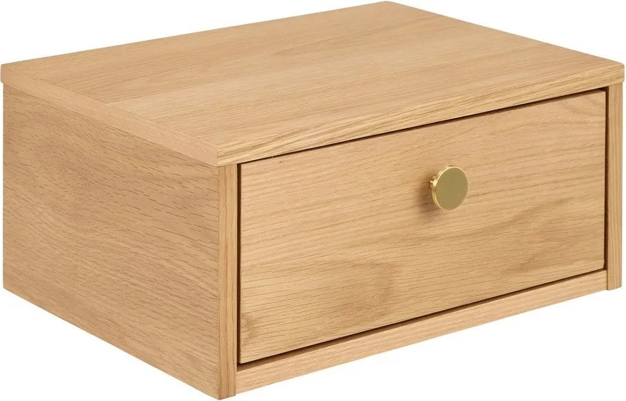 Világos natúr színű éjjeliszekrény tölgyfa dekorral Monfort – Actona