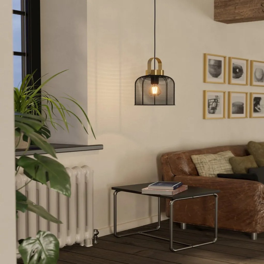 EGLO 43963 ROUNDHAM Egyágú Függesztett Lámpa Fém E27 IP20