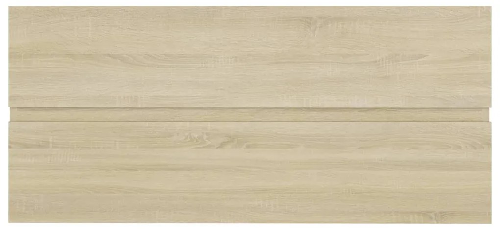 Sonoma tölgy színű szerelt fa mosdószekrény 100 x 38,5 x 45 cm