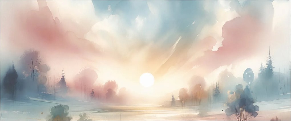 Kép - Elegáns tájkép (120x50 cm)