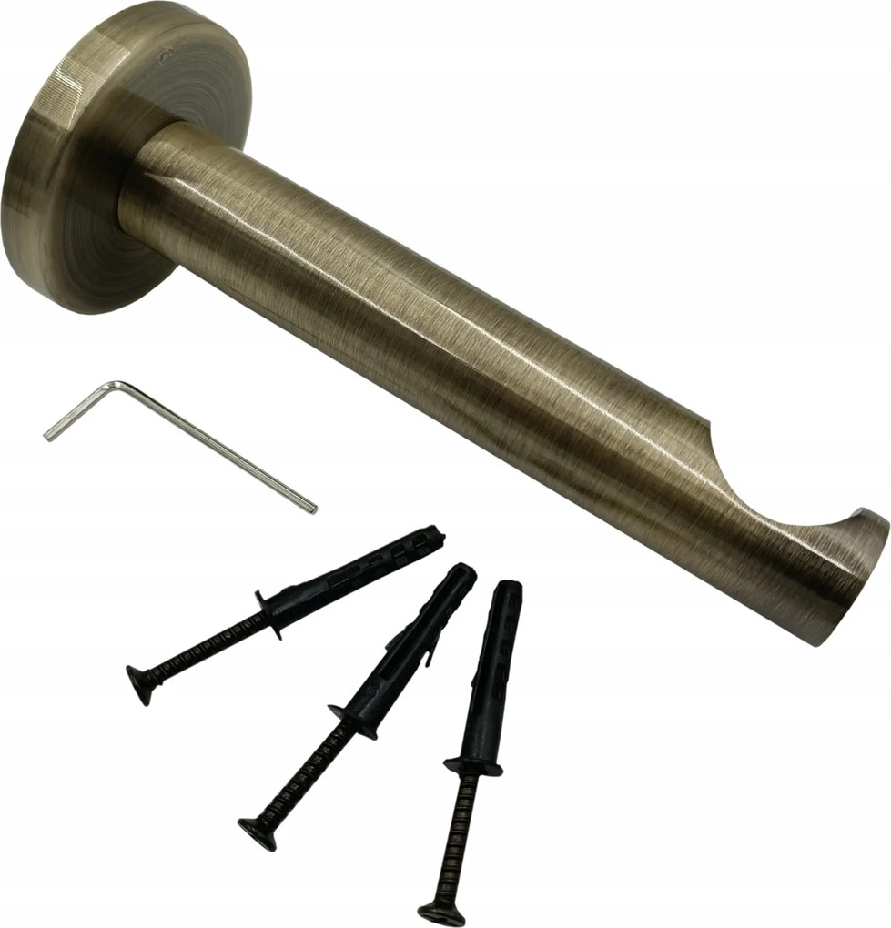 Függönykarnis tartó 19mm szimpla Techno Arany Antik