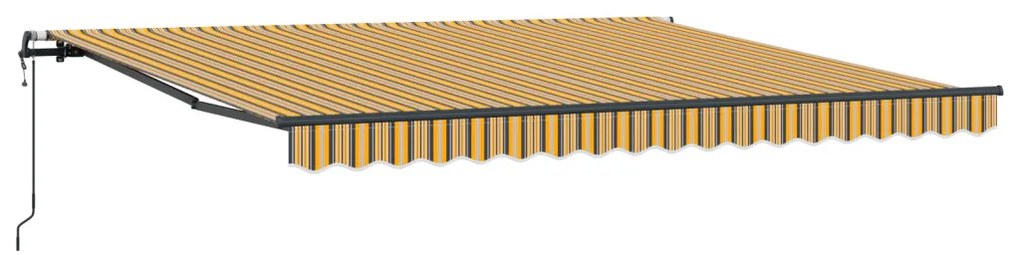Automatikus Behúzható Napernyő Többszínes Csíkos 400x300 cm