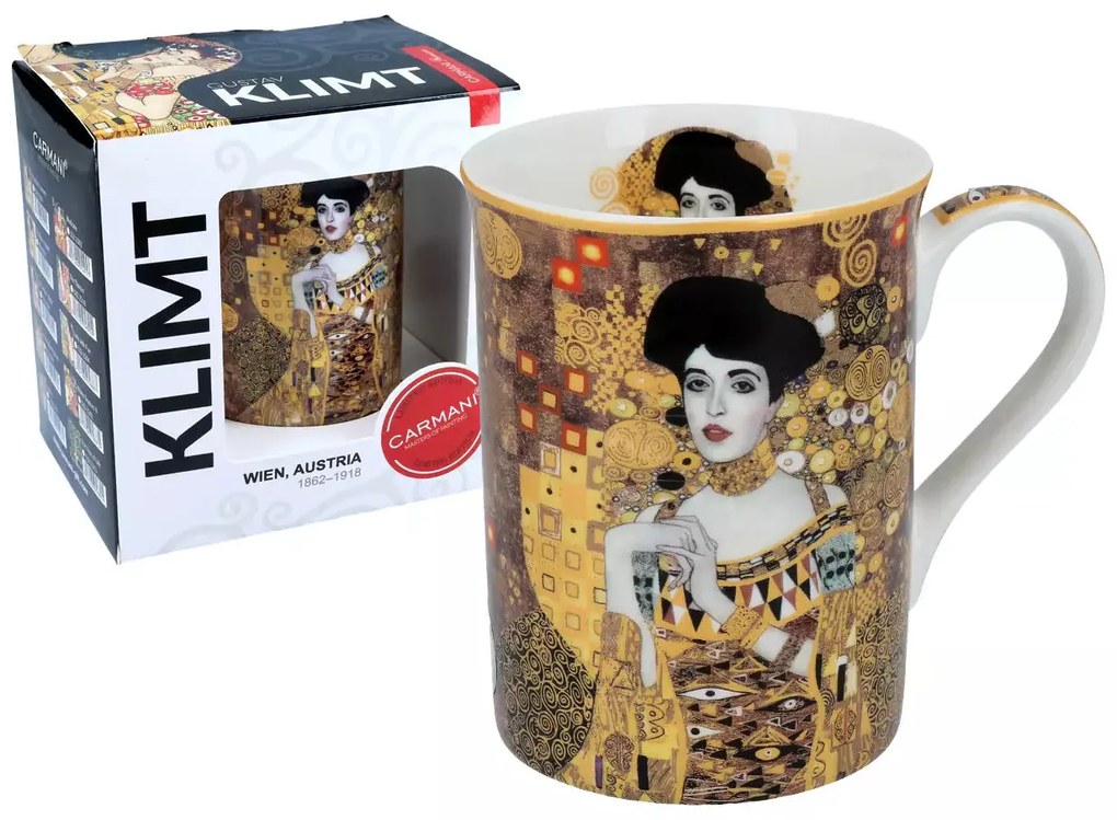 Klimt porcelán bögre díszdobozban Adele 360 ml