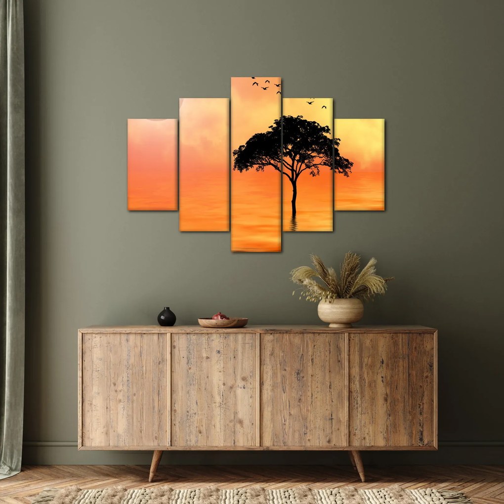 Kép egy fáról naplementekor (150x105 cm)