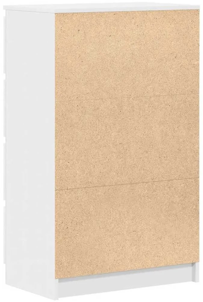 fehér szerelt fa tálalószekrény 60 x 35 x 98,5 cm