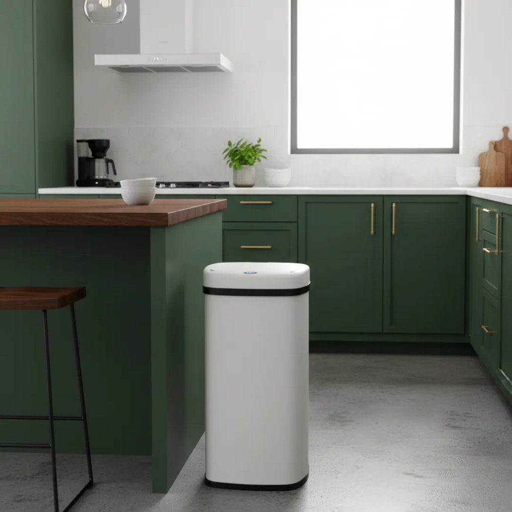 DEUS érzékelős szemetes, 58 liter, fehér Jurhan