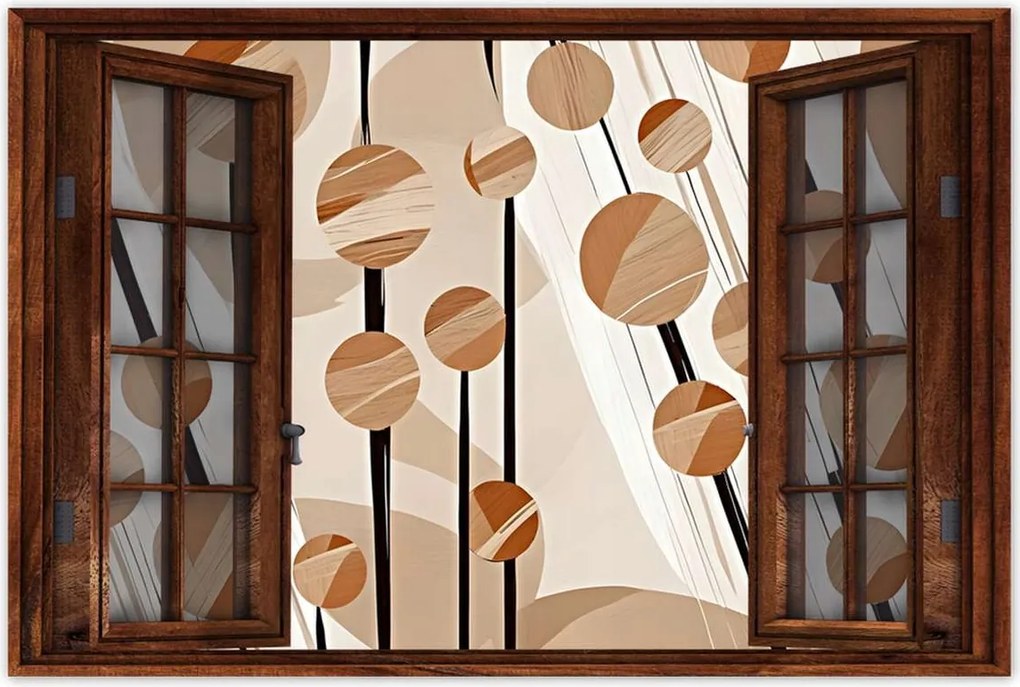 Poszterek 90x60 Bézs az oszlopokon