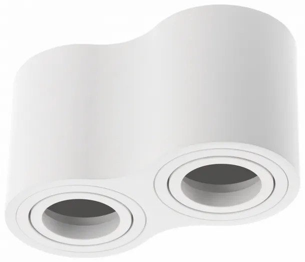 Lámpa Mennyezeti lámpatest AVEIRO DUO BIS, max. 250V, 50/60Hz, 160x80x90mm, IP20, max 20W*2, kör, fehér