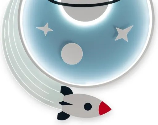 Brilagi - LED gyerek mennyezeti lámpatest STARSHIP LED/64W/230V 3000/4500/6000K kék