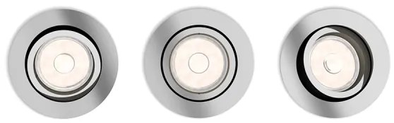 Philips 50393/11/PN - Készlet 3x beépíthető lámpa MYLIVING DONEGAL 1xGU10/5,5W/230V