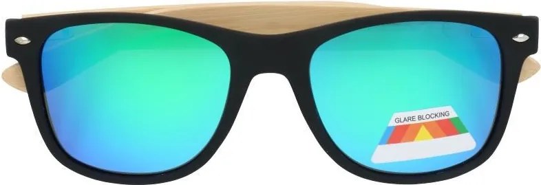 Zöld fa hatású tükrös „Wood 2” napszemüveg