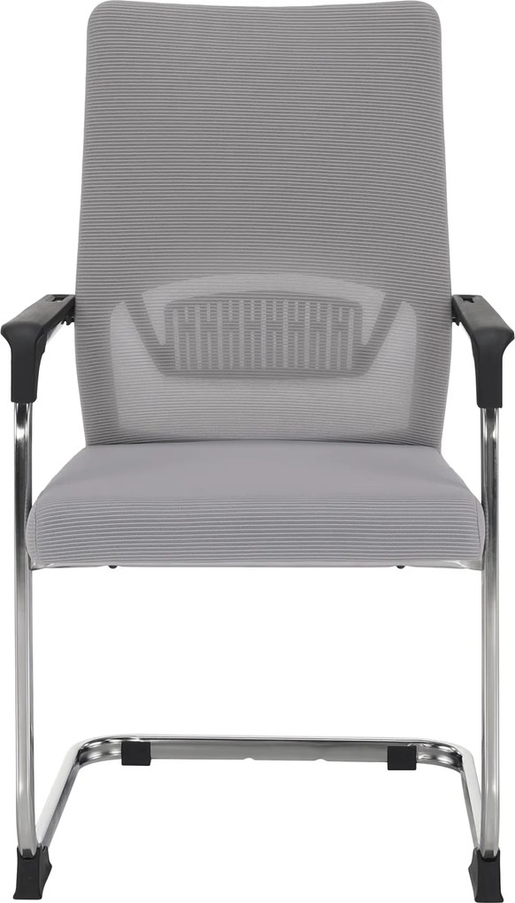 Tárgyalószék, szürke/fekete, KABIR