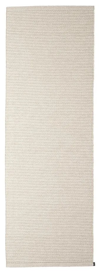 Krémszínű kültéri-beltéri futószőnyeg 70x200 cm Mono Linen Vanilla – Pappelina