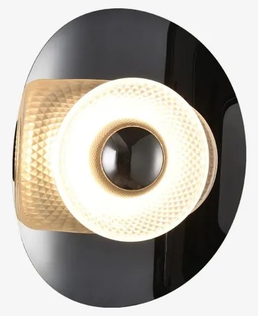 Zuma Line MB2293-1S-3BCT - DIOP LED fali lámpatest LED/8W/230V fekete/füstszínű sz.