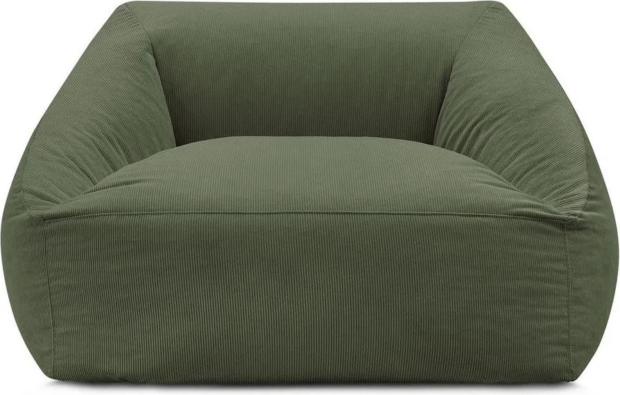 Zöld kordbársony babzsákfotel Lilibet – Bobochic Paris