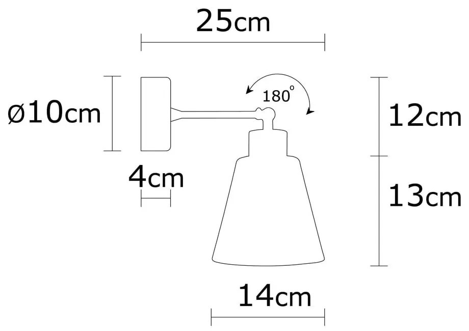 Rézszínű-natúr színű fali lámpa ø 14 cm Manavgat – Opviq lights