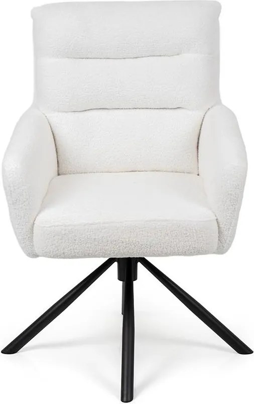 AVENBERG TESSA Forgó étkezőszék szett - 2 db, fehér