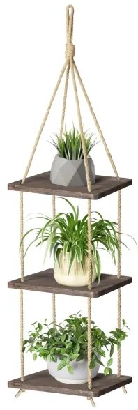 Függő polc 90x25 cm fenyő