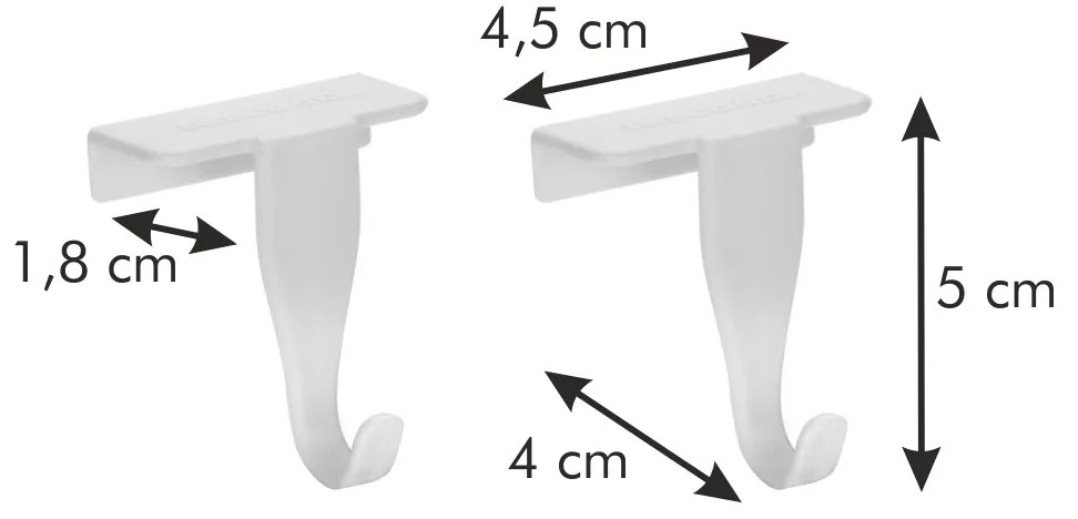Tescoma FlexiSPACE ajtóhorog, 2 db