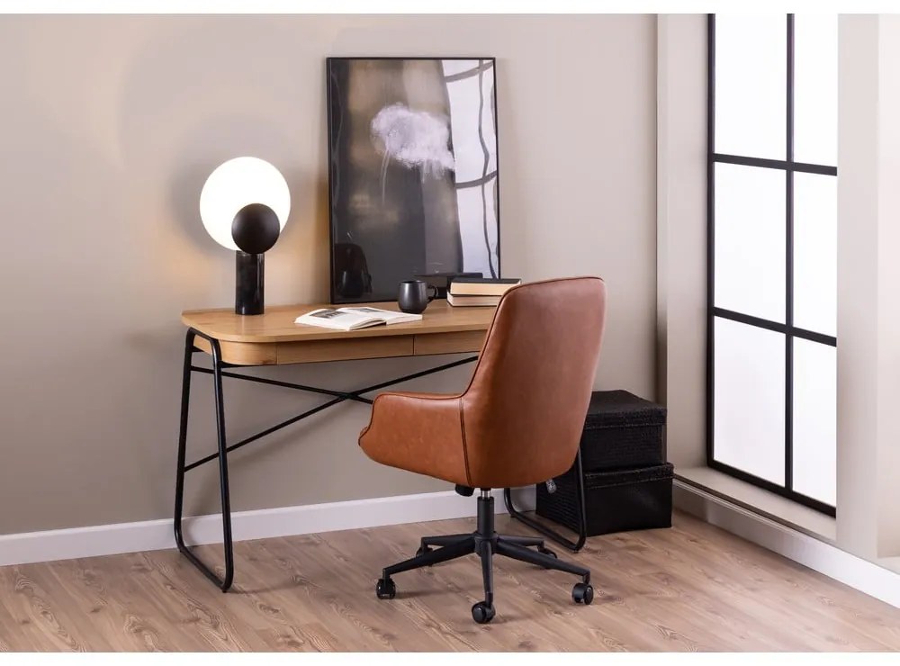 Íróasztal tölgyfa dekoros asztallappal 60x120 cm Blueton – Actona