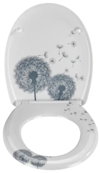 WENKO 22409100-WC-ülőke ASTERA 45x38 cm többszínű/ezüst