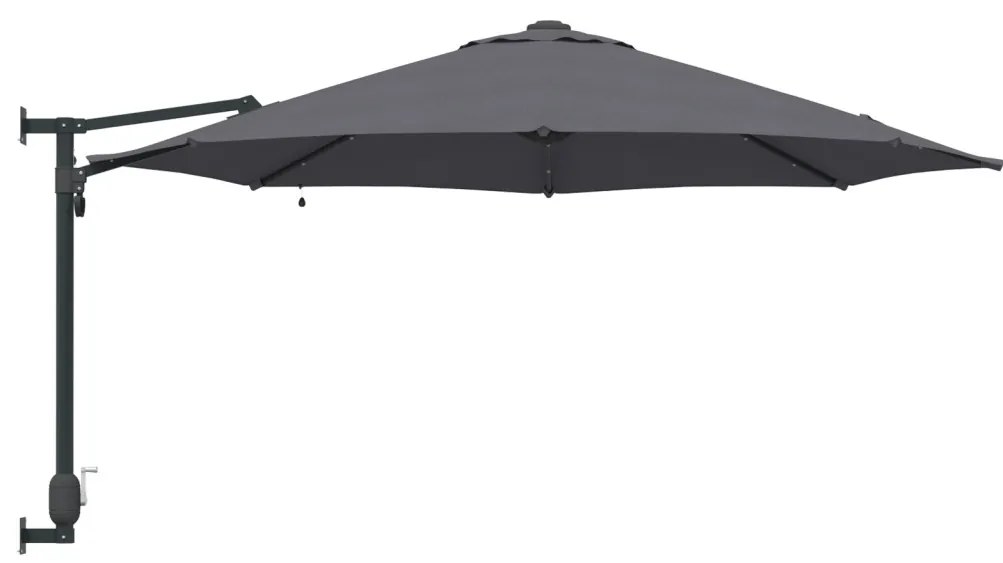 Fali napernyő LED-del Antracit 248 cm