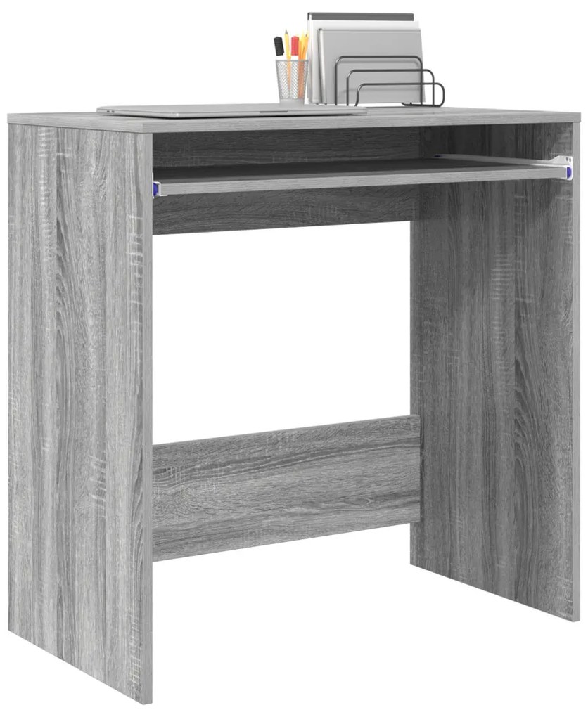 vidaXL Asztal fiókkal Szürke Sonoma 77,5 x 43 x 79 cm Faanyag