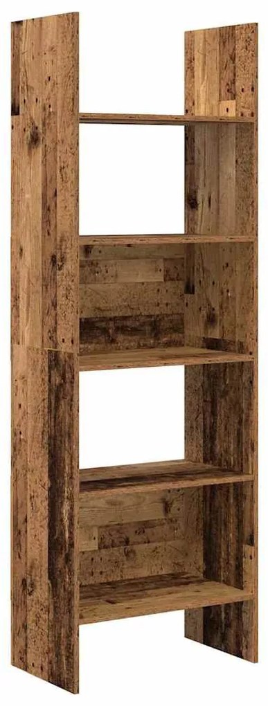 Könyvespolc Régi fa 60 x 35 x 180 cm Faanyag