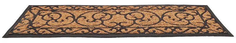 Kókuszrost és gumi lábtörlő, 120 x 40 cm