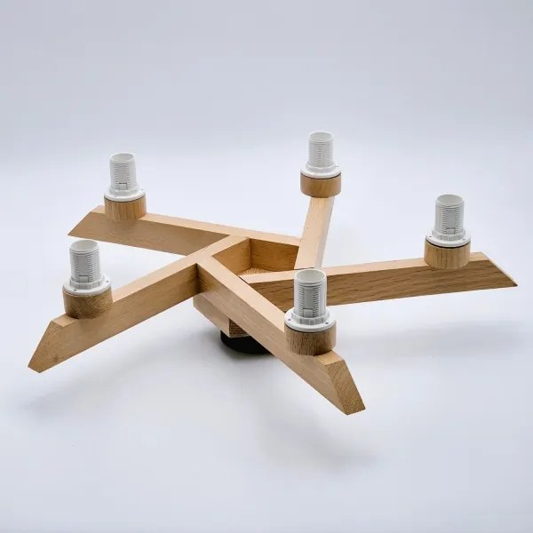 Fali lámpa ANTONIO 5xE14/40W/230V tölgy