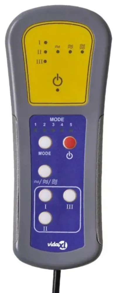 világosszürke bársony elektromos masszázsfotel