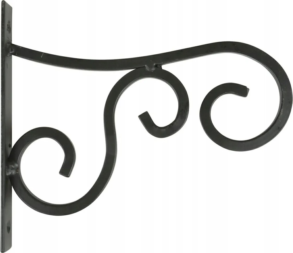 Akasztó Fém virágtartó kampó fekete erkély terasz loft