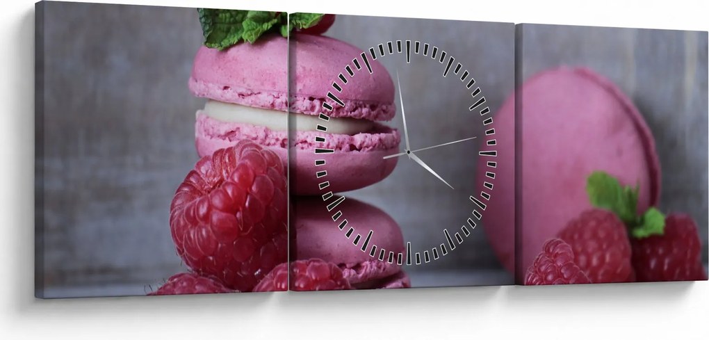 A macaroons képe (órával) (90x30 cm)