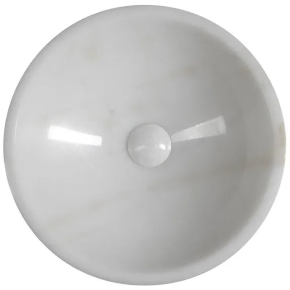 Sapho - Ráépített mosdó BLOK átm. 40 cm márvány/fehér