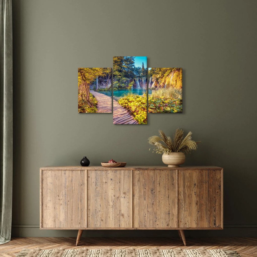 Kép - Plitvicei-tavak, Horvátország (90x60 cm)