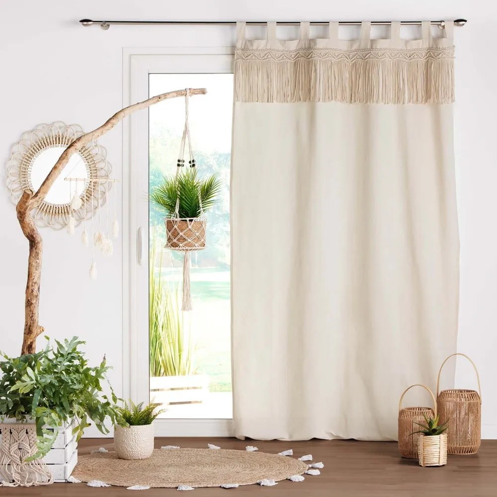 Bézs függöny 140x240 cm Samaya – douceur d'intérieur