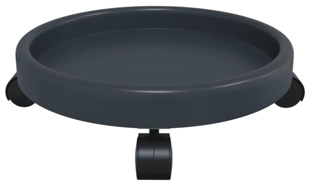 2 db szürke kerekes virágtartó átmérő 34 cm 35 kg