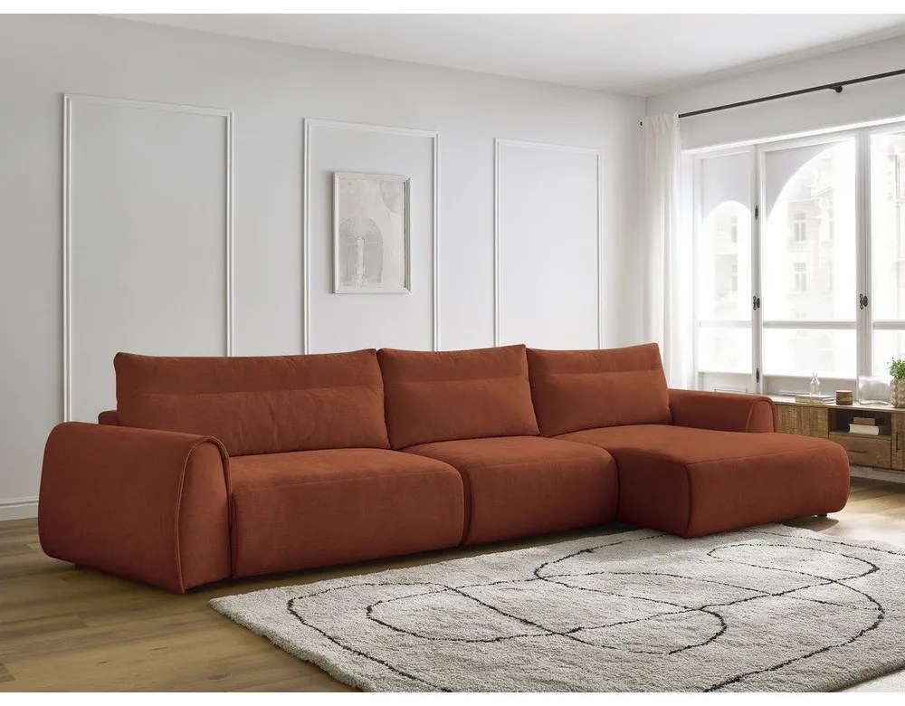 Narancssárga sarokkanapé Aden – Bobochic Paris