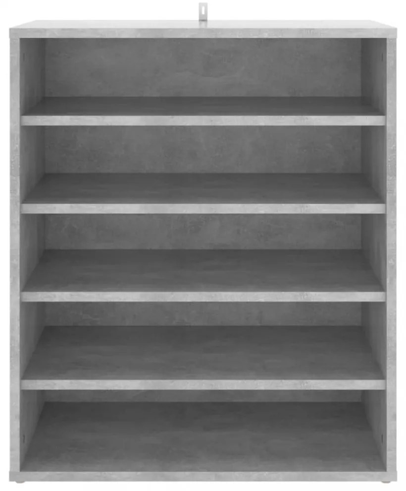 vidaXL betonszürke szerelt fa cipősszekrény 60 x 35 x 70 cm