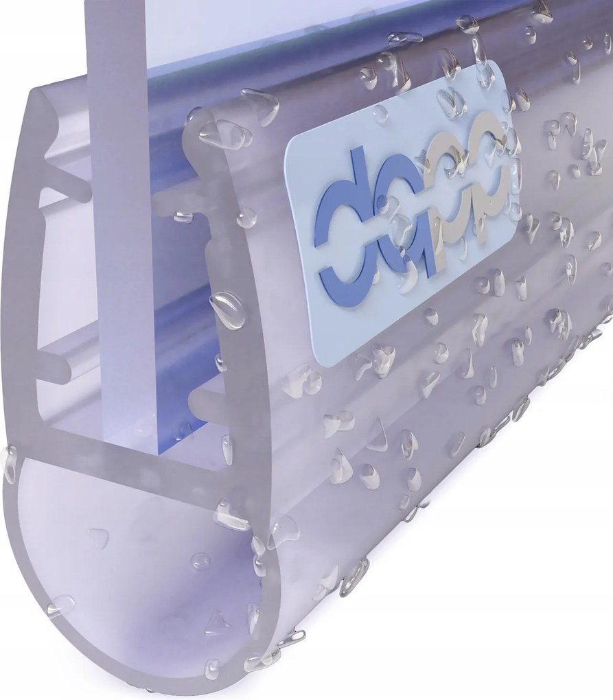 Kabintömítés egyenes zuhanykabinhoz páraelszívó 6-8mm 90cm UK07