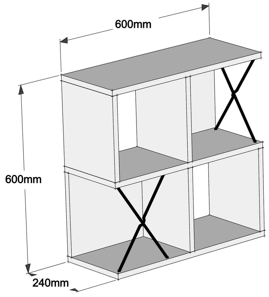 Polc Likime 2 (fehér + fekete) . 1096089