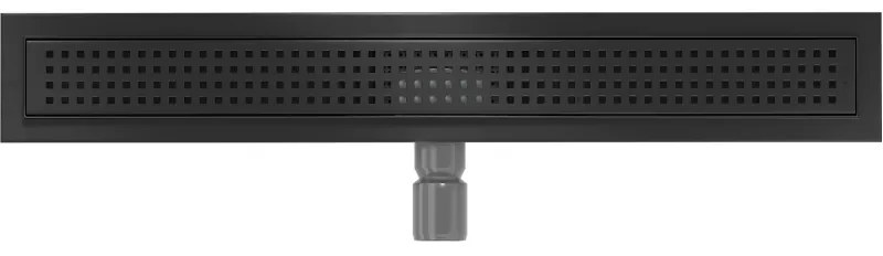 Mexen Lapos rozsdamentes zuhanyfolyó 70cm, M08 minta, fekete, 1725070-15
