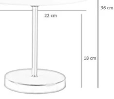 Asztali lámpa 1xE27/60W/230V bézs/fényezett króm