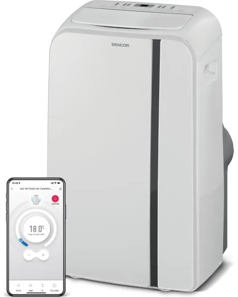 Sencor - Intelligens mobil klíma 3in1 1450W/230V 12000 BTU Wi-Fi fehér + + távirányító
