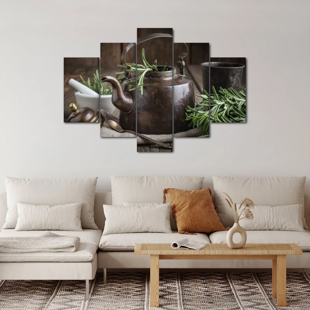 Kép - Teáskanna rozmaringgal (150x105 cm)